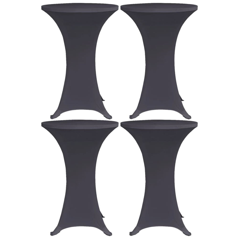 vidaXL Stretch Tablecloths 4 pcs. 70 cm Anthracite