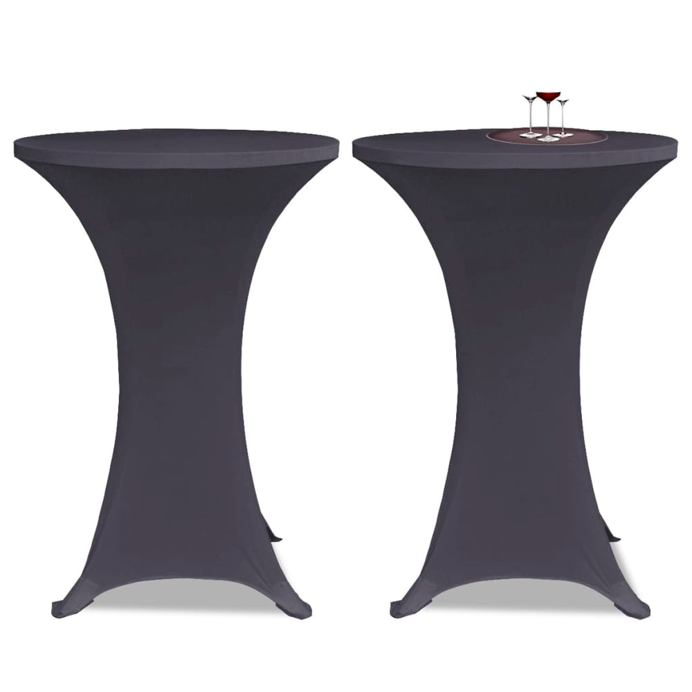 vidaXL Stretch Tablecloths 4 pcs. 70 cm Anthracite