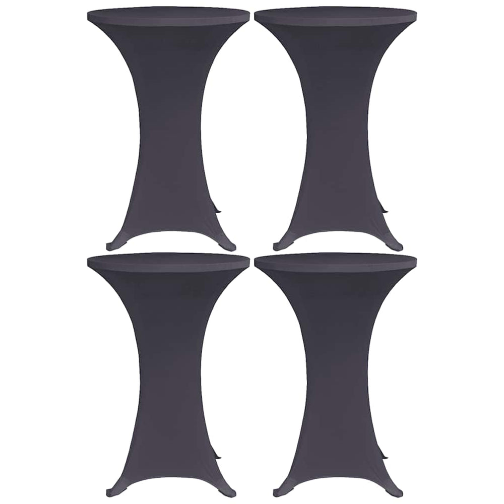 vidaXL Stretch Table Covers 4 pcs. 80 cm Anthracite