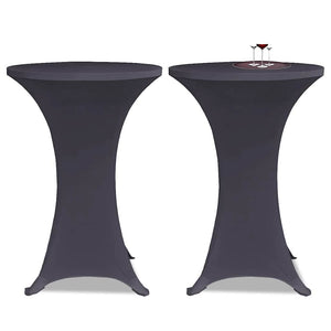 vidaXL Housses de table stretch 4 pcs 80 cm Anthracite