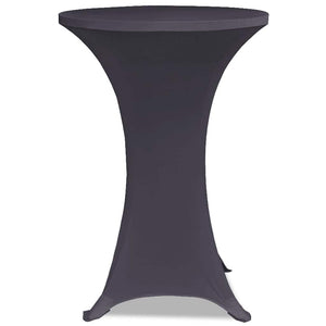 vidaXL Housses de table stretch 4 pcs 80 cm Anthracite