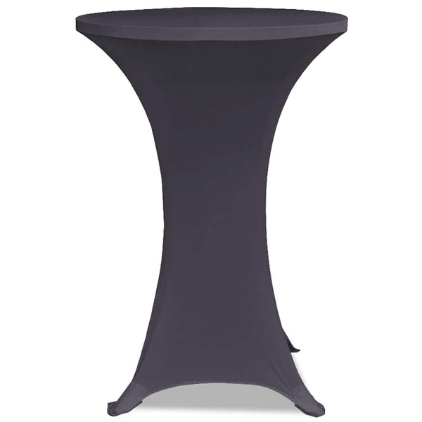 vidaXL Housses de table stretch 4 pcs 80 cm Anthracite
