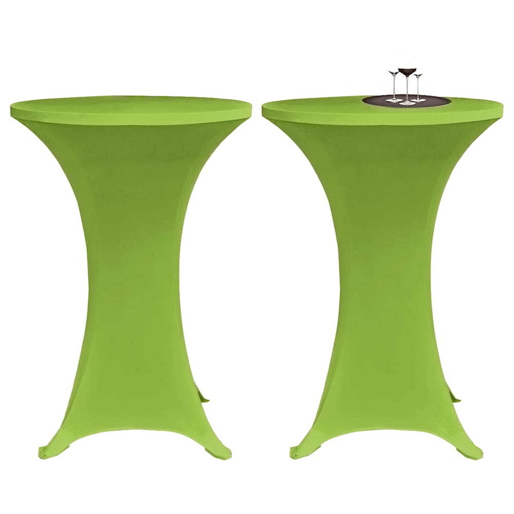 vidaXL Stretch Table Covers 4 pcs. 60 cm Green