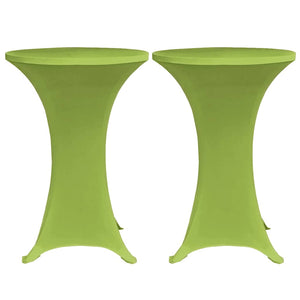 Stretch-Tischhussen 4 Stk. 60 cm Grün