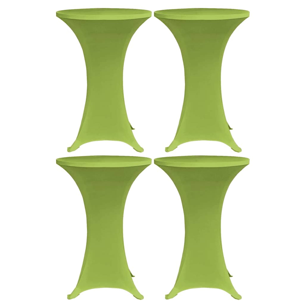 vidaXL Stretch Tablecloths 4 pcs. 70 cm Green