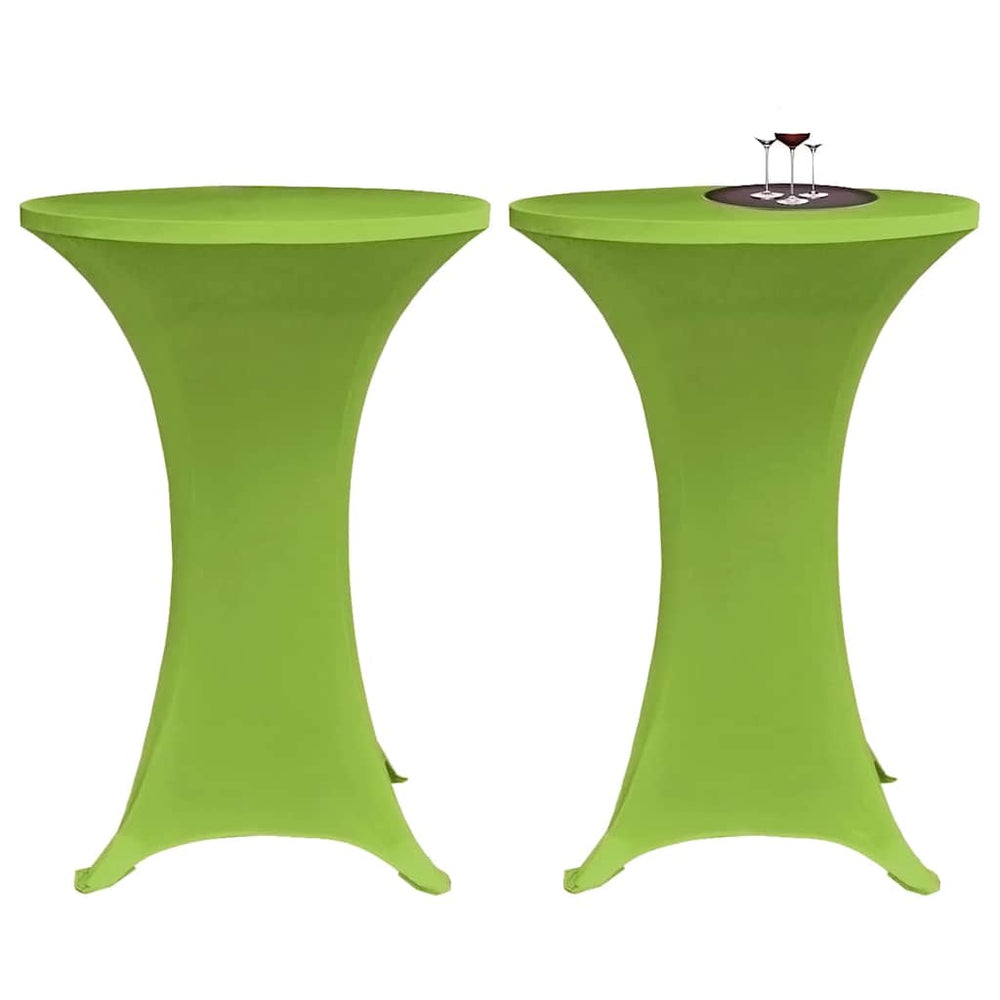 vidaXL Stretch Tablecloths 4 pcs. 70 cm Green