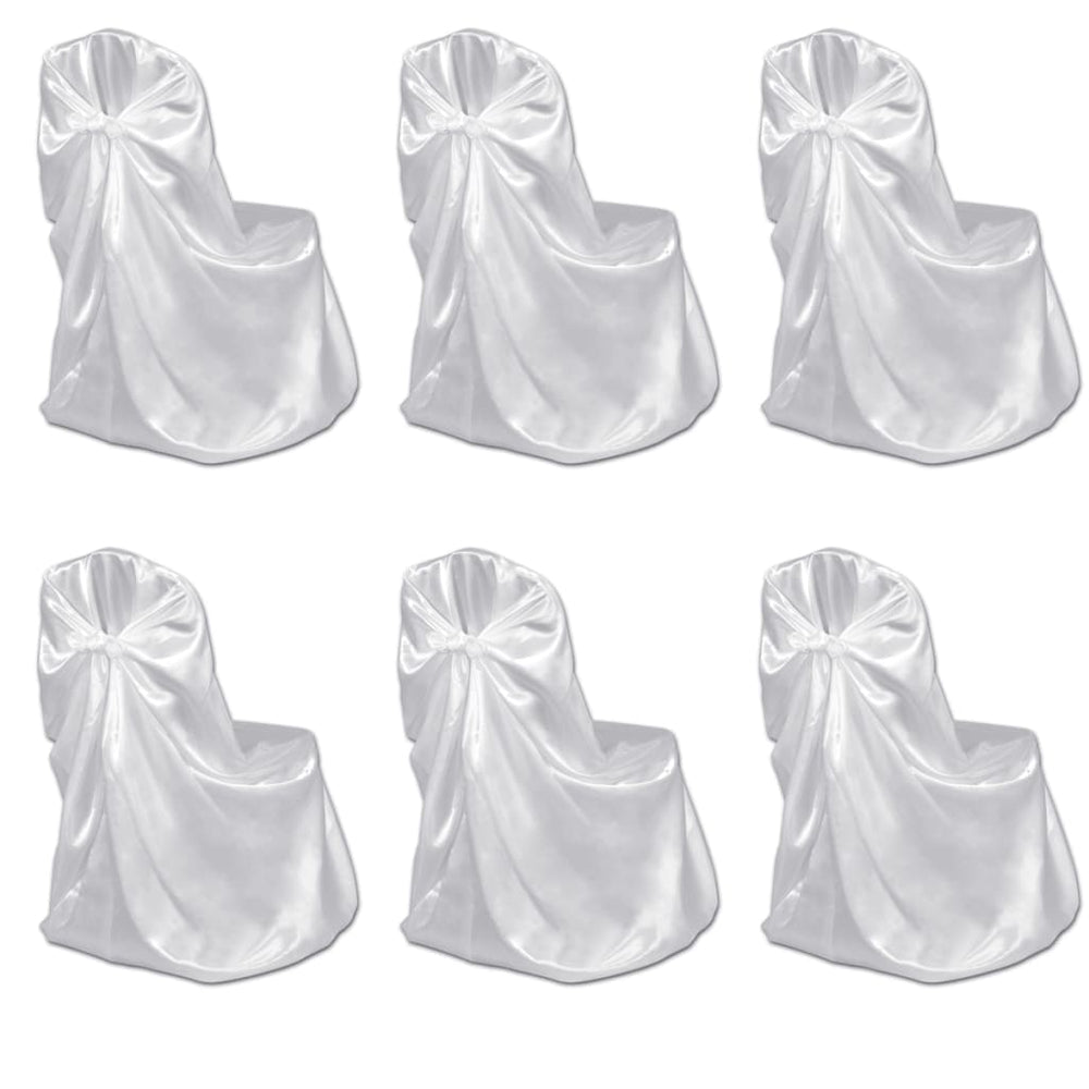 vidaXL Wedding Banquet Chair Covers 12 pcs. White