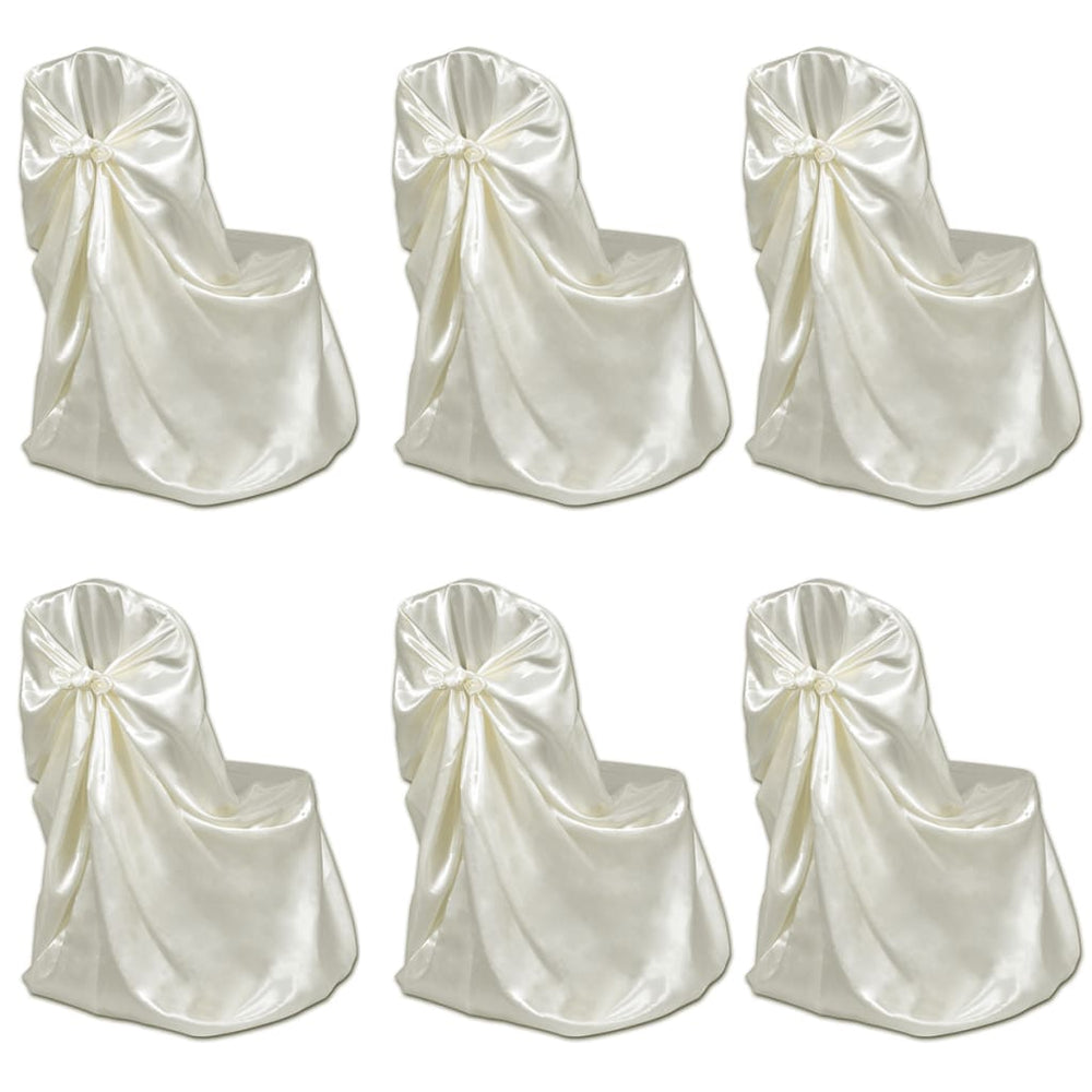 vidaXL Wedding Banquet Chair Covers 12 pcs. Cream
