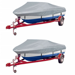 Bootspersenninge 2 Stk. Grau Länge 427-488 cm Breite 229 cm