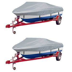 Bootspersenninge 2 Stk. Grau Länge 488-564 cm Breite 239 cm