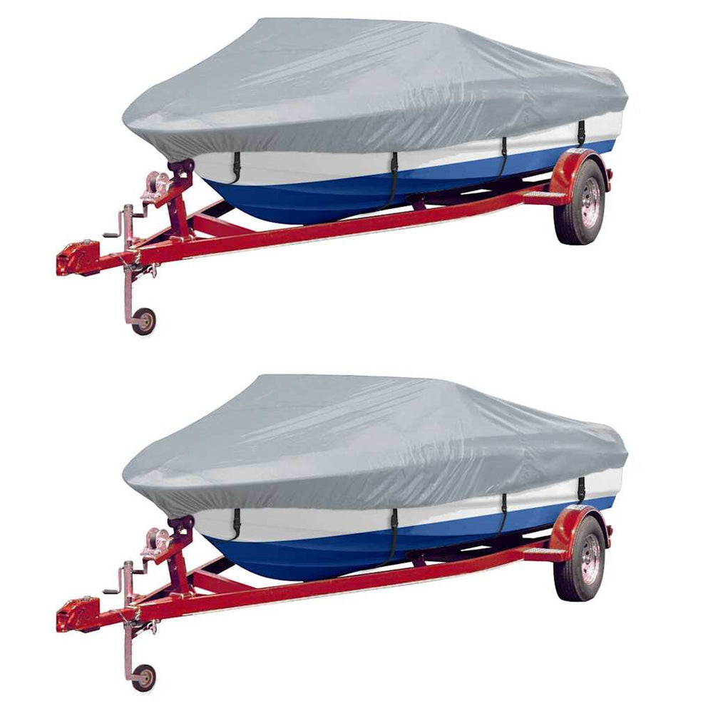 Bootspersenninge 2 Stk. Grau Länge 610-671 cm Breite 254 cm
