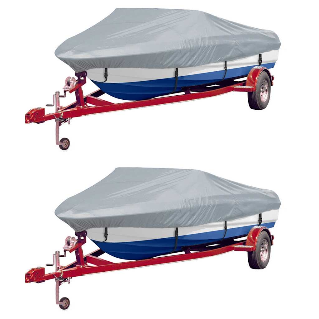 Bootspersenninge 2 Stk. Grau Länge 610-671 cm Breite 254 cm