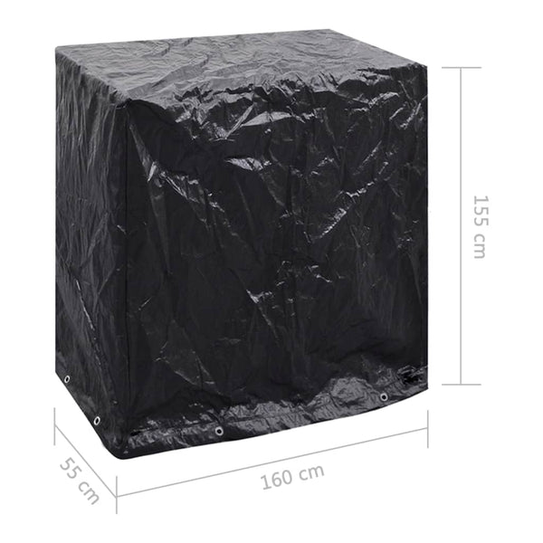 vidaXL Housses de protection pour meubles de jardin et tables de ping-pong 160x55x182cm