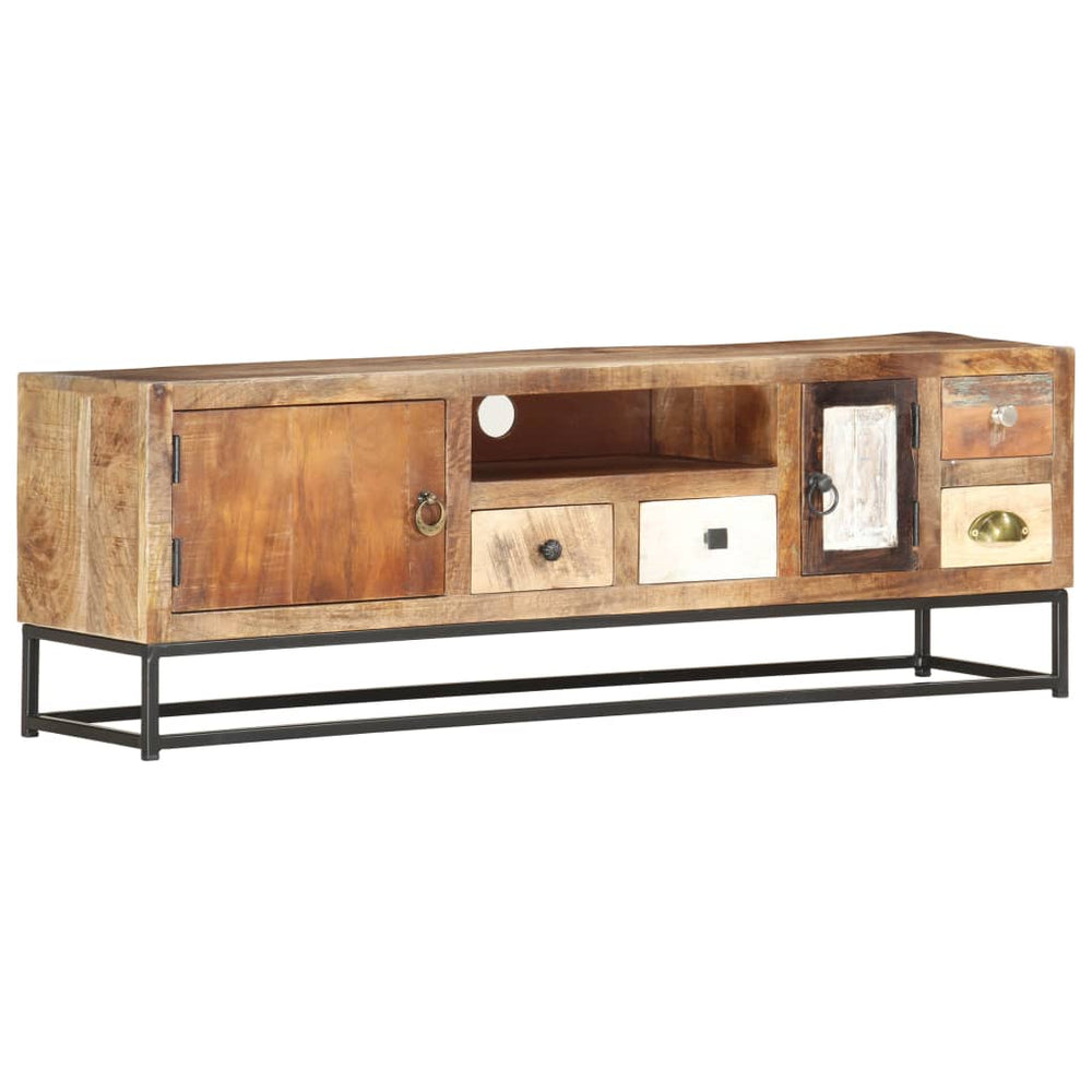 vidaXL Meuble TV 120x30x40 cm Bois de récupération massif