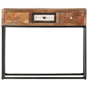 Konsolentisch Golden 90x30x75 cm Altholz Massiv