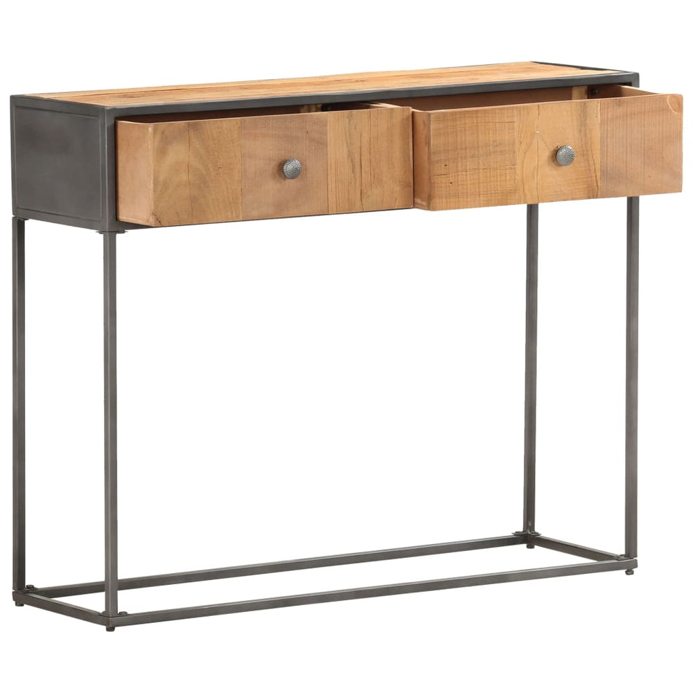 Konsolentisch 90 x 30 x 75 cm Recyceltes Massivholz