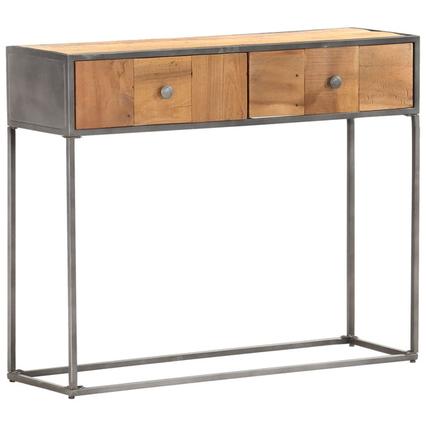 Konsolentisch 90 x 30 x 75 cm Recyceltes Massivholz