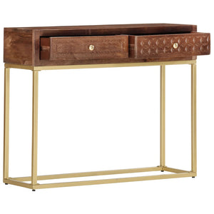 Konsolentisch 90×30×75 cm Massivholz Mango