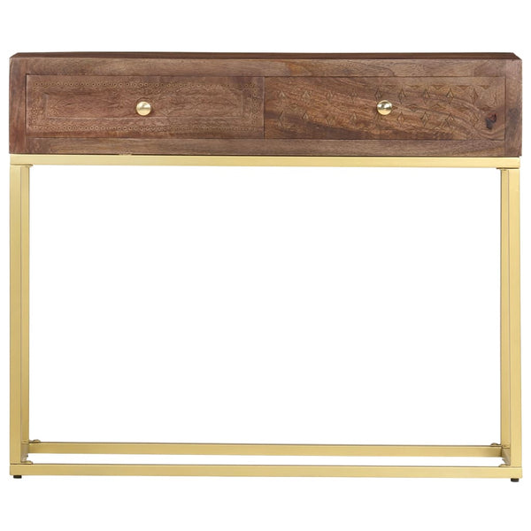 Konsolentisch 90×30×75 cm Massivholz Mango
