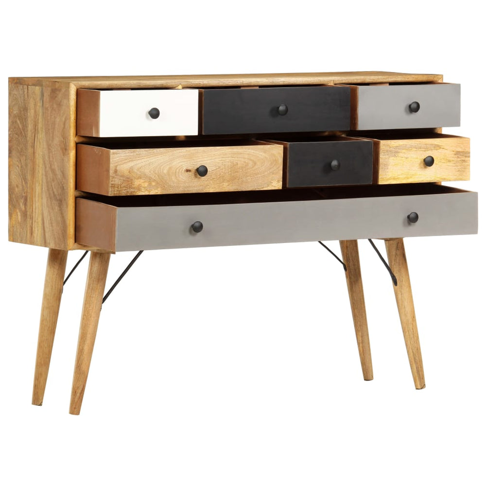 vidaXL Sideboard 110 x 30 x 82 cm Solid Mango Wood