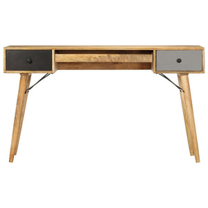 Schreibtisch mit Schubladen 130 x 50 x 80 cm Massivholz Mango