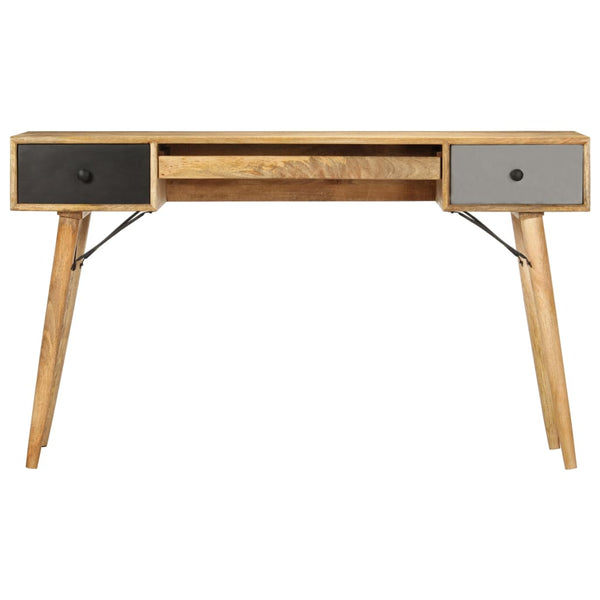 Schreibtisch mit Schubladen 130 x 50 x 80 cm Massivholz Mango