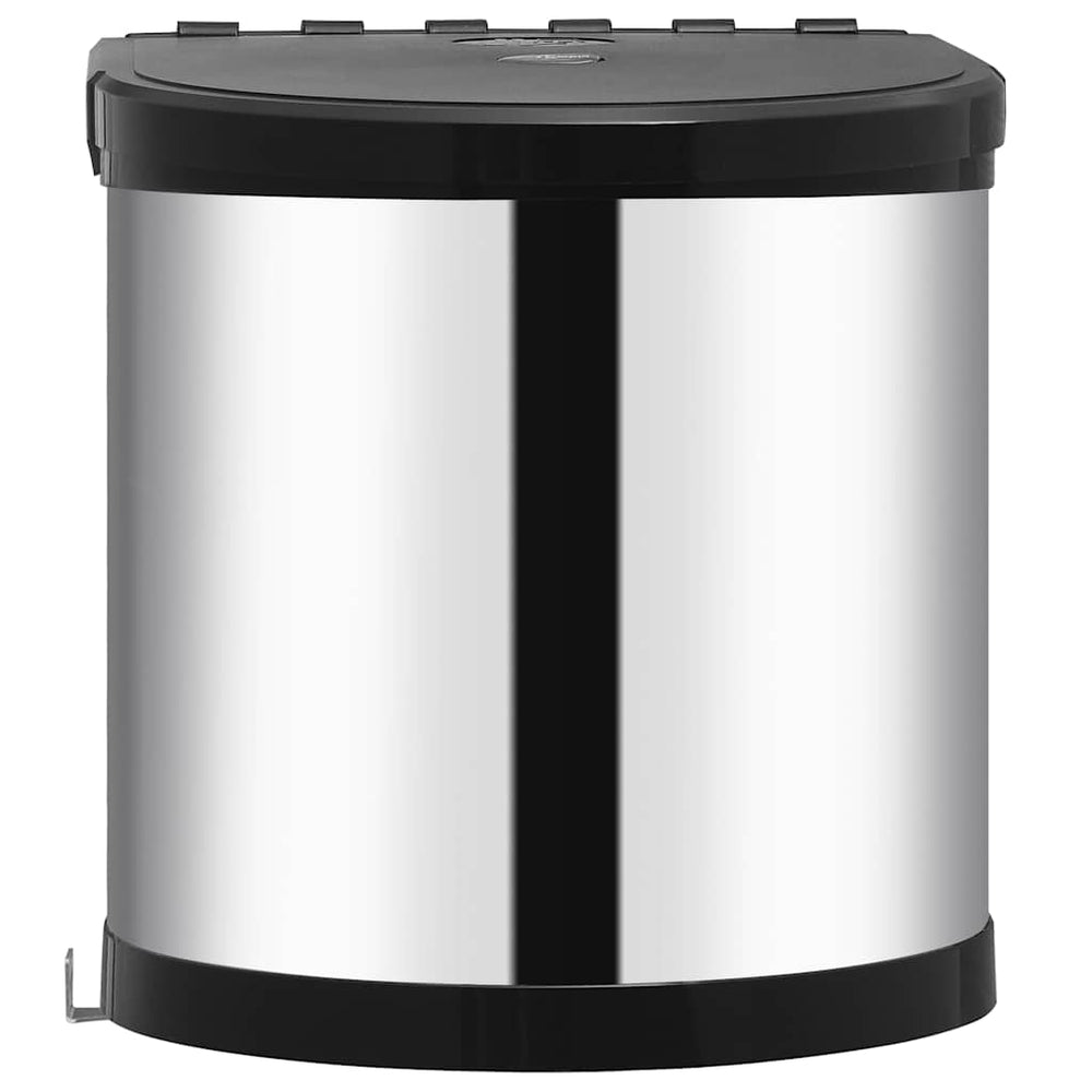vidaXL Built-In Kitchen Bin Stainless Steel 8 L