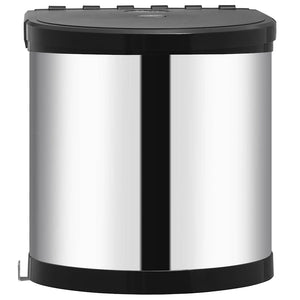 Einbau Mülleimer Edelstahl 8L