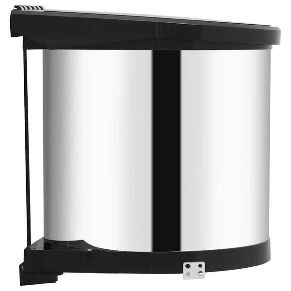 Einbau Mülleimer Edelstahl 8L