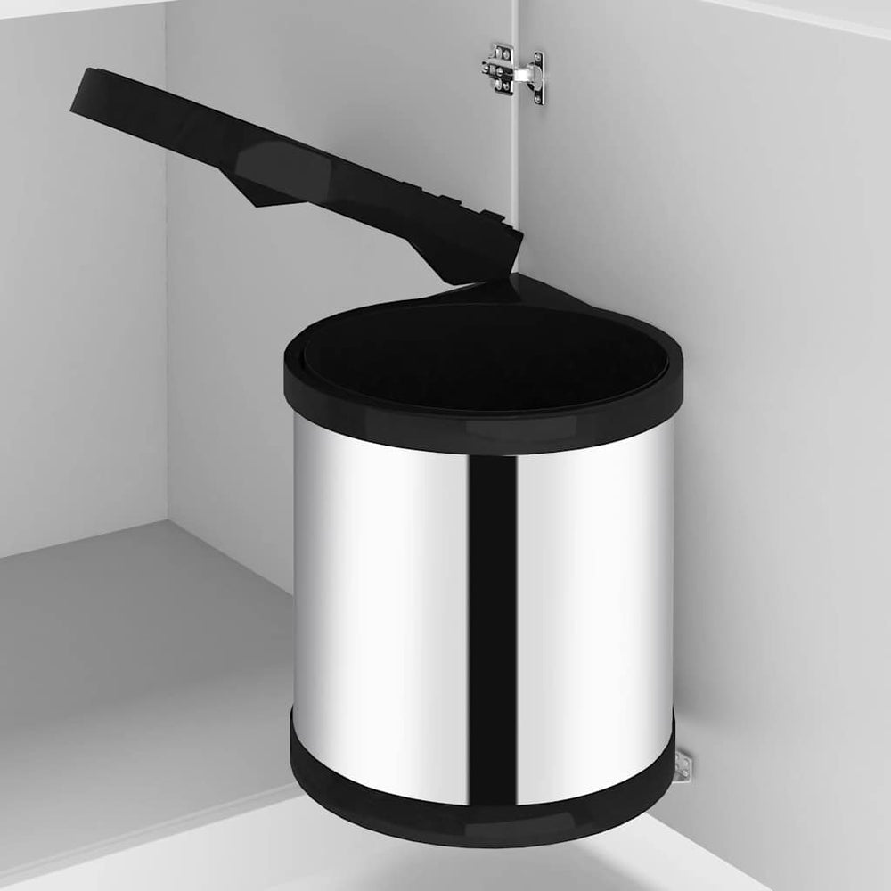 vidaXL Built-In Kitchen Bin Stainless Steel 8 L