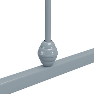 Bettgestell Grau Metall 100 × 200 cm