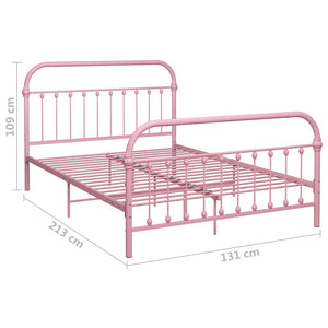 Bettgestell Rosa Metall 120x200 cm