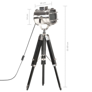 Stativlampe Schwarz Mango Massivholz 69 cm