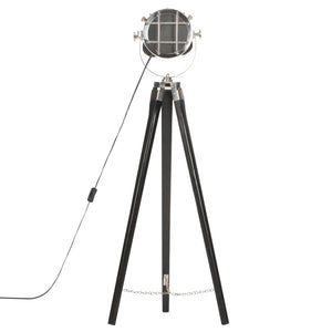 Stativlampe Schwarz Mango Massivholz 97 cm