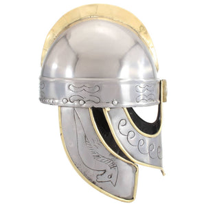 Beowulf Helm Antik Replik für LARP Silbern Stahl