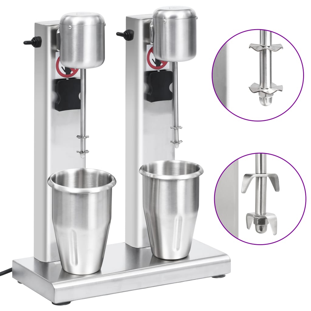 Milchshake Mixer mit 2 Bechern