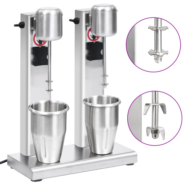 Milchshake Mixer mit 2 Bechern