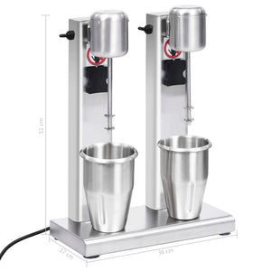 Milchshake Mixer mit 2 Bechern