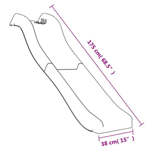 Blaue Kinderrutsche 175 cm