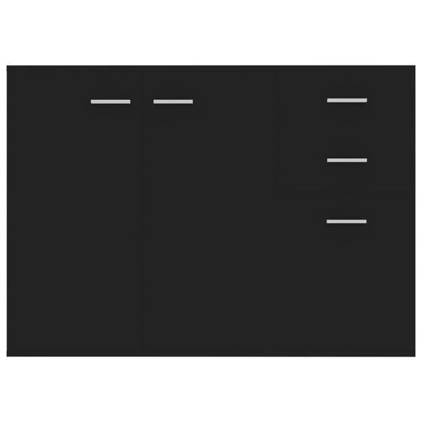 Schwarzes Sideboard 105 cm Holz