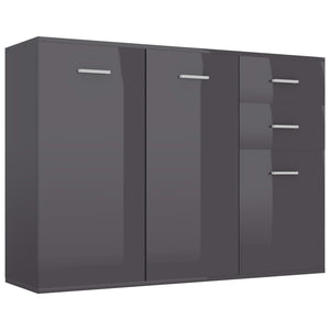 Hochglanz Grau Sideboard 105 cm