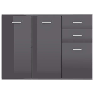 Hochglanz Grau Sideboard 105 cm