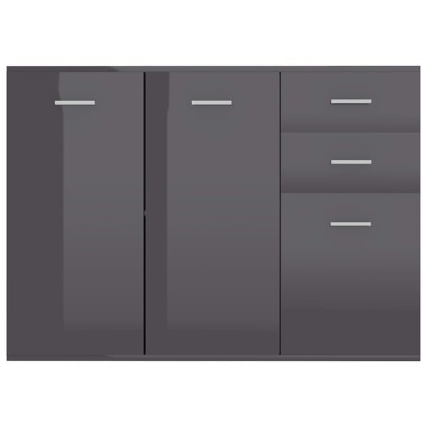 Hochglanz Grau Sideboard 105 cm