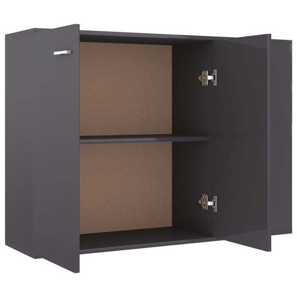 Hochglanz Grau Sideboard 105 cm