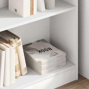 Weißes Bücherregal 80x24x75 cm