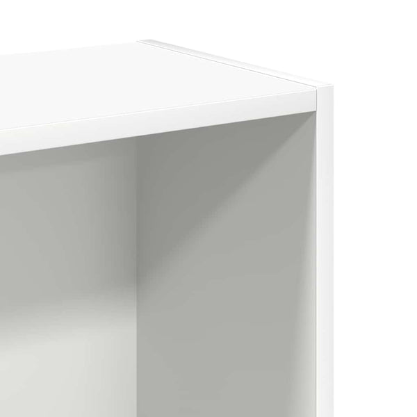 Weißes Bücherregal 80x24x75 cm
