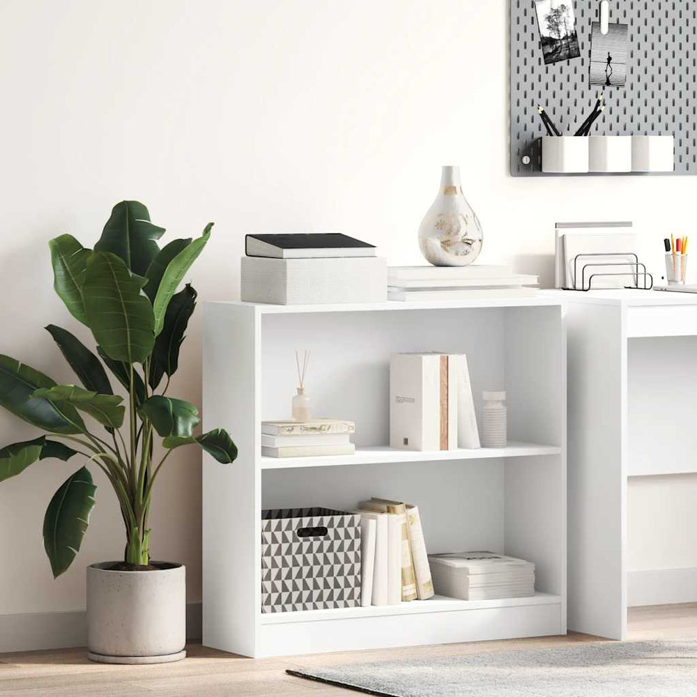 Weißes Bücherregal 80x24x75 cm