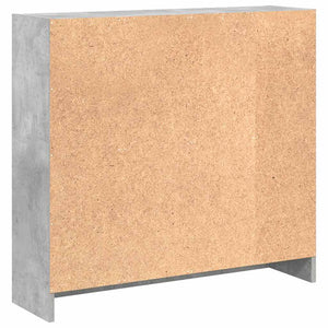 Betongraues Bücherregal 80x75 cm
