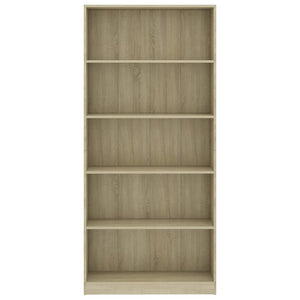 Bücherregal Sonoma Eiche 80x24x175 cm