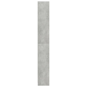 Betongraues Bücherregal mit 5 Fächern